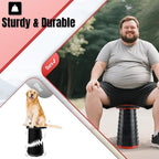 Upgraded Foldable Stool Thickened, Portable Collapsible Stool Retractable Stool for Fishing, Hiking, BBQ, Parties, Outdoor Activities (Red) (2)