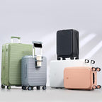 Hard Shell Suitcases 28 Inch Large Checked Luggage with Spinner Wheels Cup Holder, Expandable Check in Luggage Lightweight Top Opening Luggage Big Rolling Suitcase with Lock, Pink