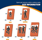 CYMULA CertiPUR-US Memory Foam Camping Mattress Pad, Portable Foam Sleeping Pad for Camping, Roll up Sleeping Mat for Adults Guest Floor Bed for Sleepover, Car, Tent SUV Cot Mattress