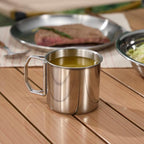 Camping Kitchen Tableware Mess Kit, Bowls&Dishes Set for 4 Person- 31pcs Utensils Set with Plate Spoon Fork Serrated Knife,304 Stainless Steel Bowl&Cup&Dish,Storage Bag,Backpacking, Hiking Picnic