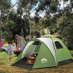 Night Cat Instant Popup Tents 2-3 Persons with Footprint Tarp Easy Setup Camping Tent with Rainfly Double Layers Waterproof Automatic Hydraulic Mechaism