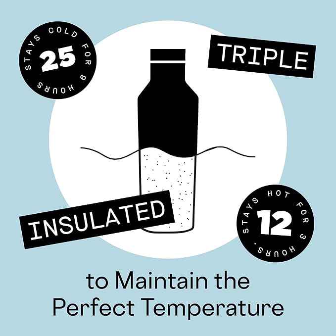 Corkcicle Disney Princess Jasmine Insulated Canteen Travel Water Bottle, Triple Insulated Stainless Steel, Keeps Beverages Cold for 25 Hours or Warm for 12 Hours, 20oz