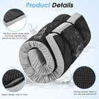 CYMULA Memory Foam Camping Mattress Pad,3inch Sleeping Pad for Camping,Non-Slip Bottom Floor Cot Car Mattress Bed with Retaining Portable Roll up Mattress Pad Mat for Travel Truck Guest Bed Tent