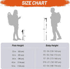 Trekking Poles Collapsible Hiking Poles - Trekking Sticks with Quick Lock System Lightweight for Hiking, Camping