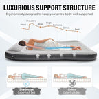 Shademax Inflatable Truck Bed Air Mattress for Tesla Cybertruck 2024 2025 2026 Accessories Thicken Air Mattress Sleeping Truck Tent Beds for Outdoor Camping Travel Inflatable Air Bed w/Pump, Carry Bag
