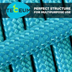 TECEUM 5/32" Paracord Rope 1000 – 1000ft / 200ft / 100ft / 50ft – Tactical Parachute Cord 4mm – 45+ Colors – Nylon String for Survival & Camping Gear – Stripe Cord for Survival – Utility Rope