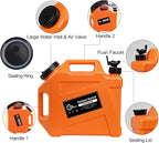 3.2 Gallon/5 Gallon Water Containers with Spigot, BPA Free Water Jug, Military Green Water Tank, Multifunction Water Storage Containers for Camping Outdoor Hiking,Emergency Stroage