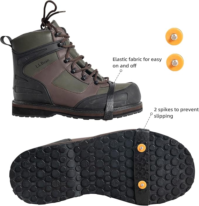 Ice Snow Grips for Boots Shoes, Anti-Slip Rubber Traction Cleats for Walking on Snow and Ice, Easy to use for Hiking, Walking, Climbing, Jogging(S/M/L Size)