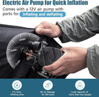 SUV Air Mattress Double-Sided Flocking Car Mattresses for Car Bed, Travel Camping Sleeping Bed with Air Pump 2 Pillows