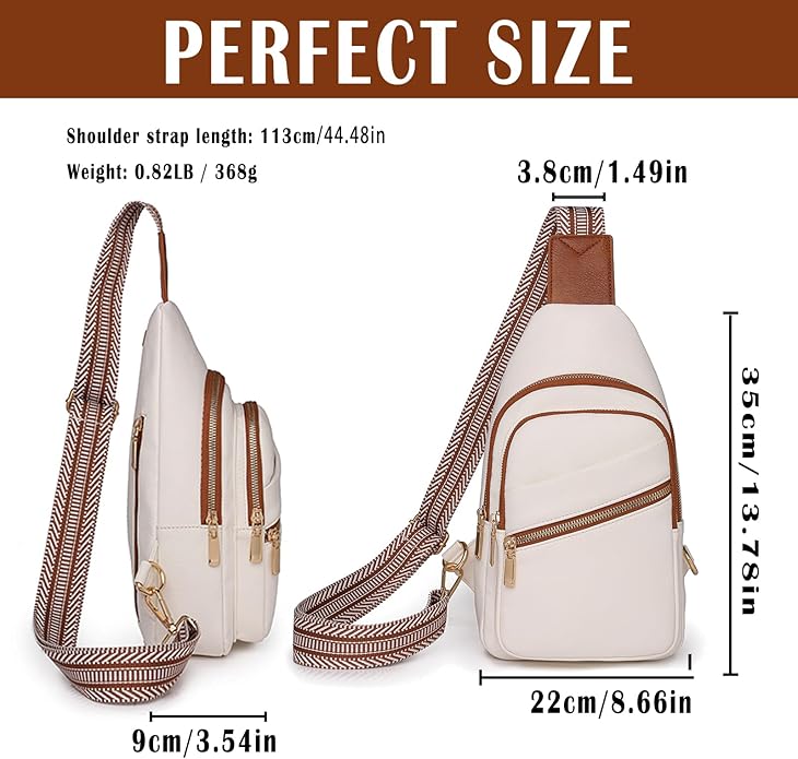 Cross Body Bags for Woman Men Sling Bag Chest Bag with Adjustable Strap Crossbody Handbags Women's Crossbody Bags