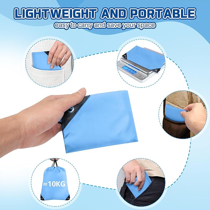 Grneric Drawstring Bags Bulk 14 Pcs Drawstring Backpack Bulk Cinch Bag Sackpack for Men Women Gym (Sky Blue)