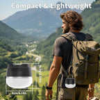 LED Camping Lantern Rechargeable, 1000LM Tent Light with 3 Color Lighting Modes, 8000mAh Power Bank, Waterproof, Mini Flashlight with Magnetic Base for Emergency, Power Outages, Hiking, Home