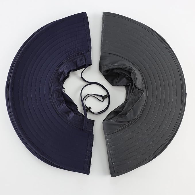 Home Prefer UPF50+ Mens Sun Hat Wide Brim Fishing Hat Foldable Large Brim UV Protection Sun Hat for Men Women Beach Gardening