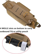 SABADO Rapid/Quick Deploy First Aid Kit Pack Tactical IFAK Pouch Two-Piece System Med Roll Carrier Hypalon Handle Outdoor Sport Hunting Bag