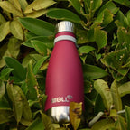 9 oz Water Bottle for Kids Stainless Steel Vacuum Insulated Flask Cola Shape Leak Proof Sports Water Bottle (Fuchsia Red)