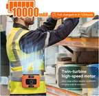 10000mAh Personal Waist Fan, USB Rechargeable Clip The Waist For Working,10 Speed & 40H Cooling and Heatstroke Prevention For Outdoor Travel Camping (K60-orange, 12000mAh)