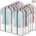 12 Pack Garment Bags 60 * 100cm, 40in Full Clear Garment Covers, Suit Storage Bags, Dress Organizer Bags Used To Protect Shirts, Winter Coats, Jackets