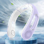 Neck Fan, Hands Free Bladeless Neck Fans Portable Rechargeable, 360° Cooling Neck Fan, 4 Speeds, Quiet, 5200 mAh Battery Operated USB Wearable Personal Fan Gifts for Women, Travel, Outdoor