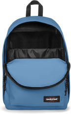 EASTPAK Out Of Office – 31L Backpack with Dual Compartments, 16” Laptop Sleeve, Security Pocket, Bottle Holder & Air Mesh Straps, Aviator Blue