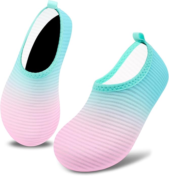 Deevike Kids Water Shoes Boys Grils Barefoot Quick Dry Aqua Socks Beach Shoes for Toddler Sports Swim Surf Outdoor Walking