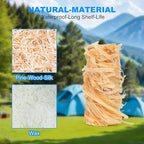 100 Counts Fire Starter, for Campfires, Fireplace, BBQ, Fire Pit, Pizza Oven, Pellet Stove & Wood, Smoker - Fire Starters for Grill, Waterproof - Natural Quick Light Wood Charcoal Fire Starter