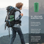 Camping Sleeping Pad, Ultralight Inflatable Mattress with Pillow Built-in Foot Pump for Outdoor Hiking Travel Tent Backpacking Trip Car, Compact Lightweight Camping Mat, Green