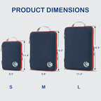Cipway Compression Packing Cubes, Ultralight Luggage Organizer Bags, Travel Essentials for Carry on Suitcase (3 Piece,Blue)