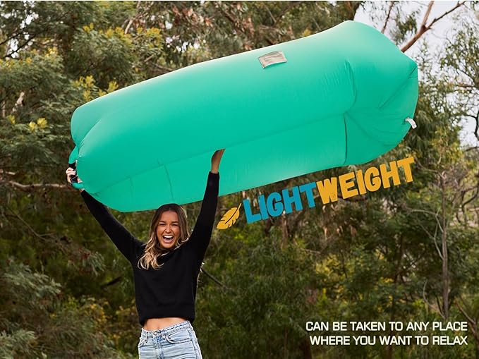 WEKAPO Inflatable Sun Lounger, Air Sofa, Hammock, Portable, Waterproof and Leak-Proof, Ideal for Backyard, Beach, Travel, Camping, Picnics and Music Festivals