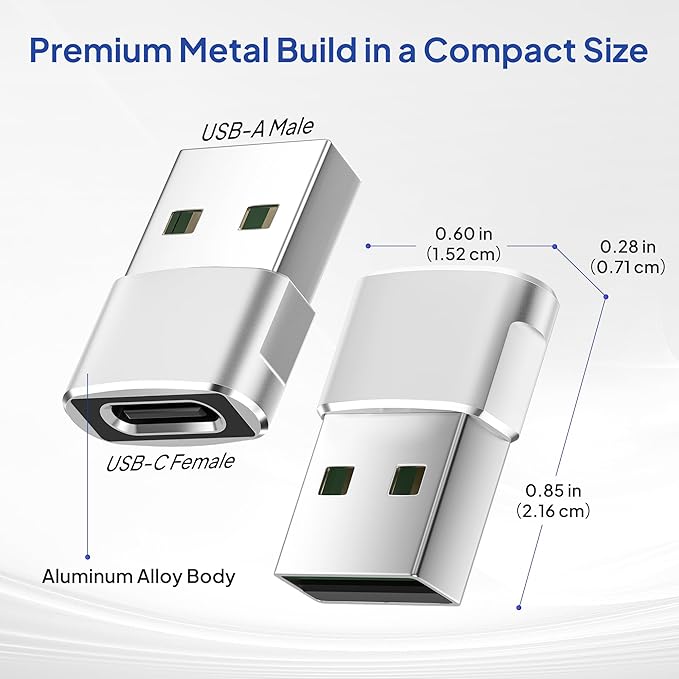 Elebase for Samsung Galaxy Tab S10 Adapter,USB to USB C Adaptor 4Pack,Type C Female to A Male Cable Converter for Tab S9 S8 A9 A8 Lite,S25 S24 S23 S22,Note 20 10 9 8,A55 A54 A35 A34 A23 A25 A15 A14 5G