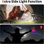 Superbright Handheld LED Spotlight Flashlight Powerful Searchlight USB Rechargeable Lantern with Power Bank Function Portable Camping Emergency Light (Yellow Light)