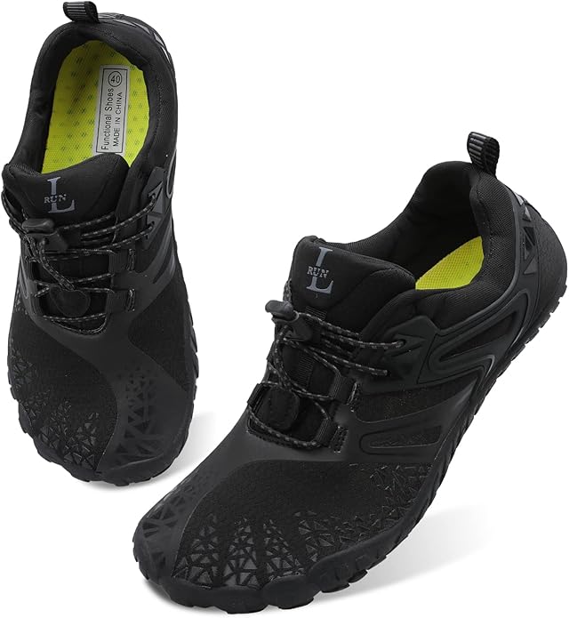 L-RUN Barefoot Water Shoes Women Mens Aqua Sock Athletic Hiking Water Sports Shoes for Swim Beach Pool Sand Diving Walking