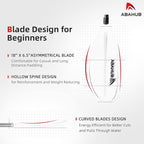 Abahub Kayak Paddle, 90.5 Inches Kayaking Oars for Boating, Canoeing with Free Paddle Leash, Aluminum Alloy Shaft Black/Blue/Green/Orange/Yellow Plastic Blades