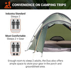 Crua Duo Outdoor Camping Tent – 2 Person Tent for Camping, Easy Pop-up Assembly, Lightweight and Waterproof Outdoor Gear for Hiking Backpacking, Weather Resistant