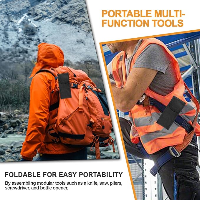 15 in 1 Multitool Hammer Multi Tool Survival Gear Multitool for Men，Survival Tools Camping Accessories With Knife,Pliers,Nail Puller,Screwdriver,Saw,Bottle Opener,Present for Husband,Dad,Grandpa