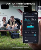 OUPES Mega 1 Portable Power Station, 1024Wh LiFePO4 Battery w/ 4 2000W AC Outlets, Expandable to 5kWh, UPS, Solar Generator for Home Backup Power, Camping & Road Trips (Solar Panel Optional)