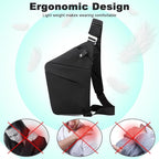 Anti Theft Travel Bag, One Shoulder Large Capacity Cross-body Bag Chest Fashion Lightweight Sling Bags for Travel Sports