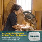 Emergency Wound Closure Strips 6 Pcs Zip Stitch for Wound Care Laceration Closure Kit Zipstitch Bandages Quick Clot Repair Wounds Without Stitches