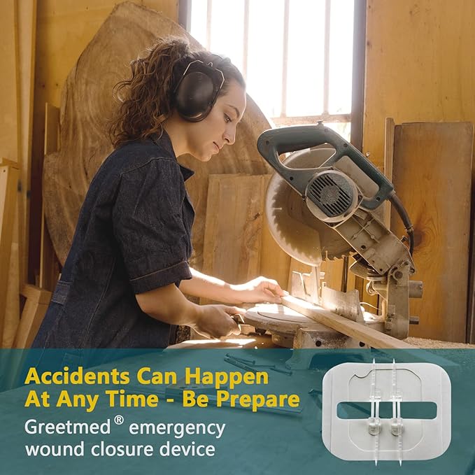 Emergency Wound Closure Device 2 Pcs Zip Stitch Sutures for Wounds Care Laceration Closure Kit Zipstitch Bandages Quick Clot Butterfly Bandaids