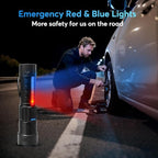 JIJ 2 Pack Rechargeable Flashlights High Lumens, 7 Modes LED Flashlight with IP67 Waterproof, Adjustable Handheld Tactical Flashlight for Camping, Home Emergency, Outdoor