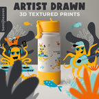 Bentoheaven Kids Water Bottle Stainless Steel for Boys & Girls, 2 Lids (Chug & Straw), Handle & Silicone Boot, Reusable Metal Leak-proof Insulated Tumbler, School & Sports 17oz (Orange)