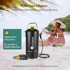 DR.PREPARE Portable Shower for Camping, 4/5 Gallons Camping Shower Bag, Portable Outdoor Shower with Pump for Hiking, Climbing, Pet Cleaning, Car Washing, Beach & Emergency