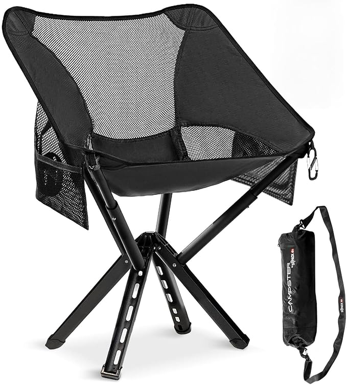 Sitpack Campster 2.0 Backpacking Camping Chair, 5S Easy Set-up, Ultra Lightweight, Bottle Sized Portable Folding Chair, Compact Chair for Adults for Beach Outdoor Hiking Travel Fishing