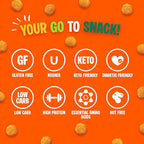 Twin Peaks Low Carb, Keto Friendly Protein Puffs, (Combo Pack, 2.1 Ounce), 2 Servings, 3 Pack (60g, 42g Protein, 4g Carbs)