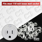 30-Pack Loose Outlet Fix Plug - Ensure Secure Connection for Power Plugs - Socket Extender Prevents Loose Socket Issues - Easily Fix Loose Outlets - Won't Fall Out or Cut Off Electricity