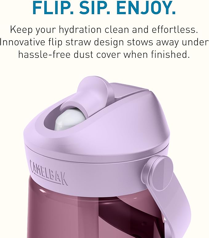 CamelBak Thrive Flip Straw Tritan Renew Water Bottle Purple Sky, 32oz