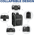 Apollo Walker Pet Carrier Backpack for 4-18lb Cats and Dogs, Puppies, Safety Features and Cushion Back Support | for Travel, Hiking, Outdoor Use (Gray)