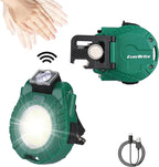 EverBrite COB Keychain Work Light, Mini Rechargeable Magnetic Keychain Light with Sensor Mode, Multifunctional Small Keychain Flashlights, Portable, Waterproof - for Camping, Hiking, 6 Modes, Green