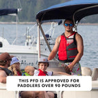 Stohlquist Universal Fit Adult Life Jacket PFD (4 Pack) Coast Guard Approved, for Men and Women 90+ lbs, Lightweight Neoprene and Adjustable, Ideal for Boating, Kayaking & Water Sports