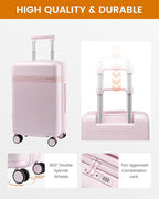 LOVEVOOK Hard Shell 24 Inch Carry On Luggage with Removable Lining,Large Capacity Carry On Suitcase with Wheels Lock,Lightweight Airline TSA Approved Checked Luggage for Men Women Travel Business Trip