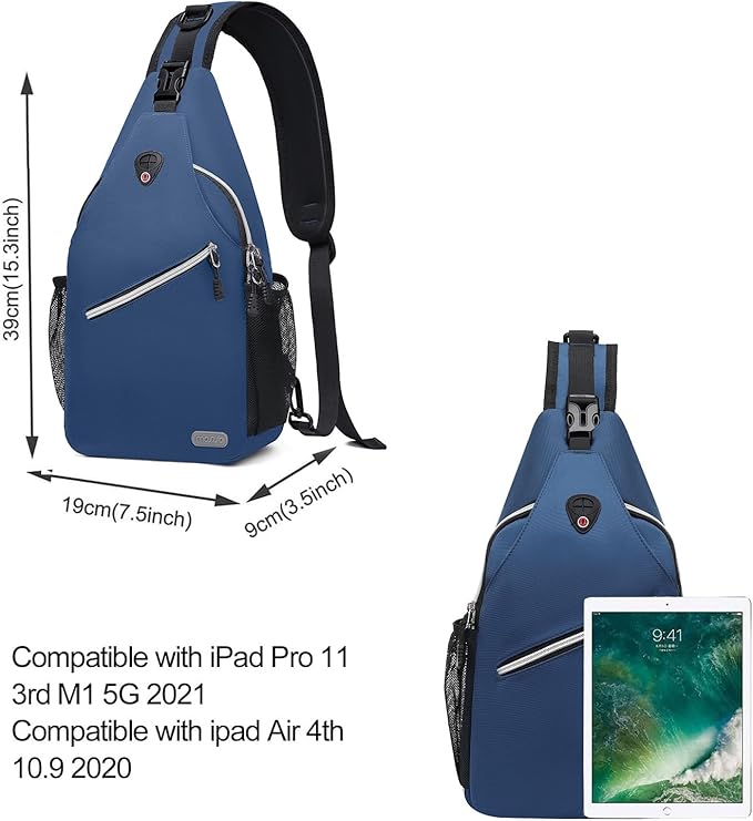 MOSISO Sling Backpack, Multipurpose Crossbody Shoulder Bag Travel Hiking Daypack